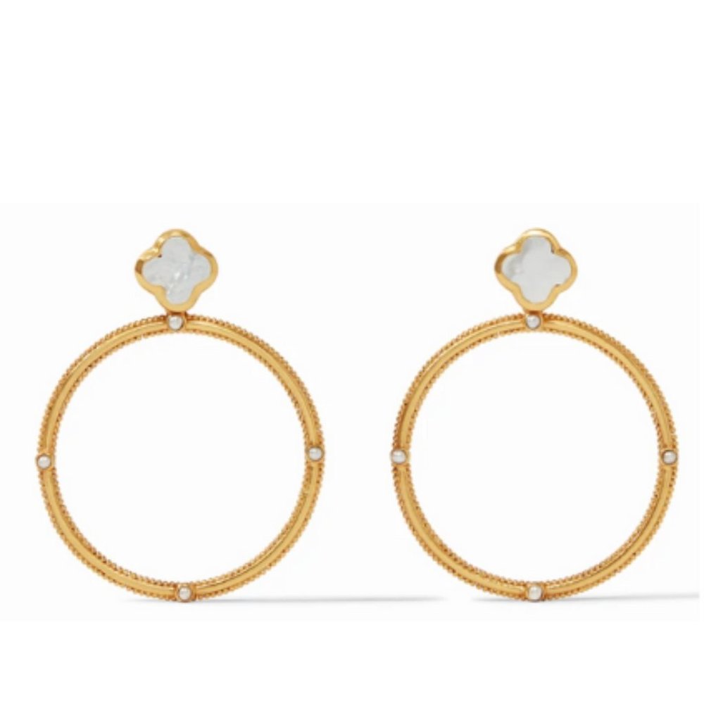 Chloe Statement Earring - Mother of Pearl